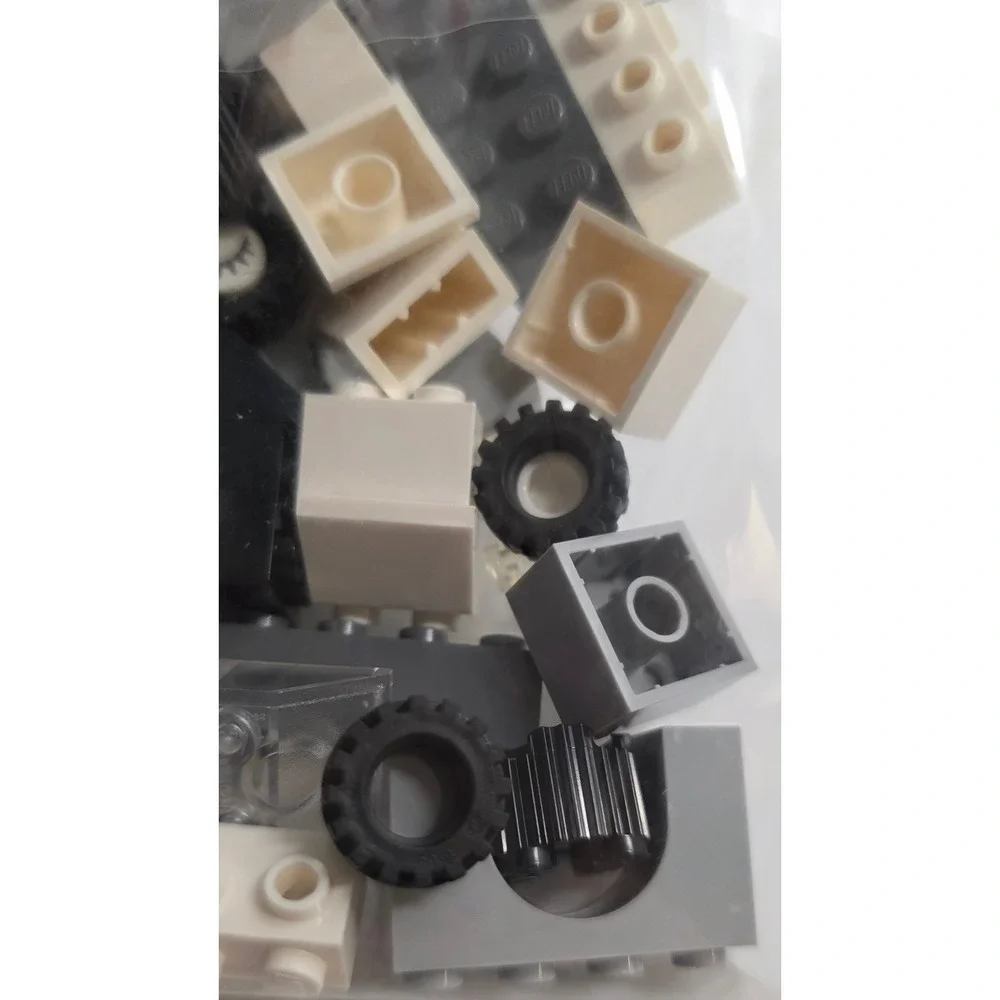 LEGO Creator Sealed Internal Parts Bag Gray White Tires Printed 2012 2.2 oz‎